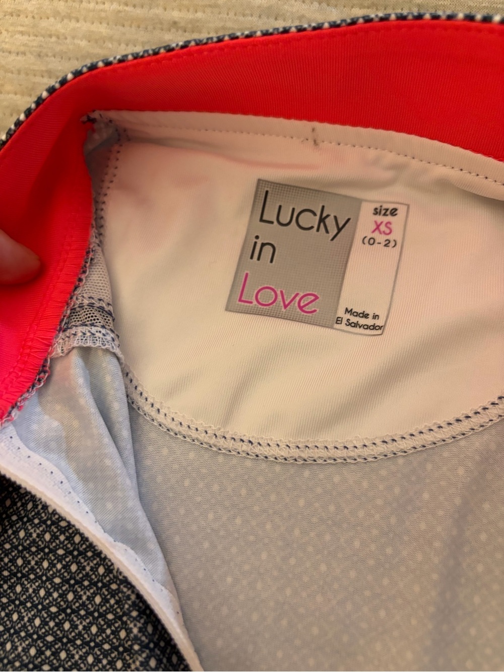 Lucky in Love NWT Women’s XS Quarter Zip Sleeveless Golf Top VaporTex Blue - Picture 4 of 4